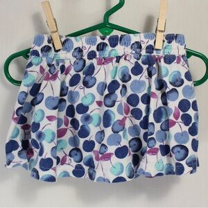 Cute fruit print toddler skort Blue purple white cherry girls 2t wonder kids